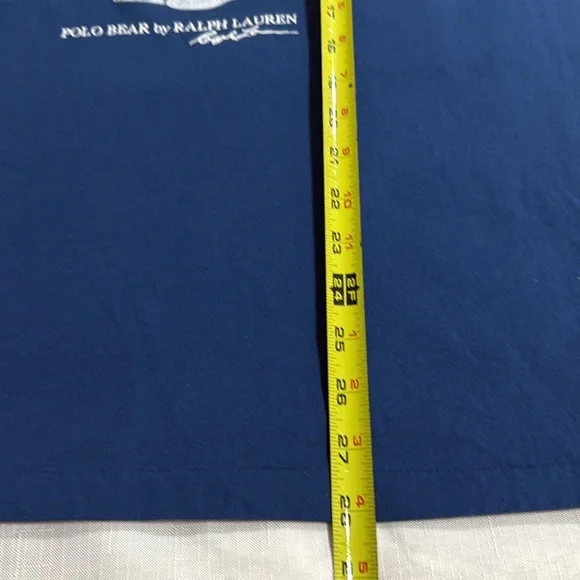 (P) Polo by Ralph Lauren blue short-sleeve teddy bear T-shirt, size S/P - Picture 7 of 12